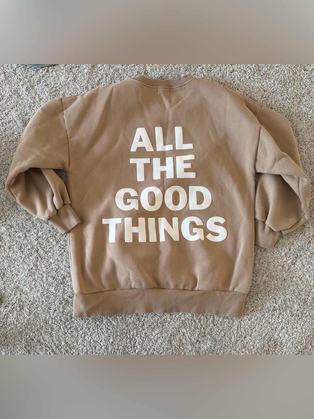 All The Good Things Crewneck Sweatshirt - Tan